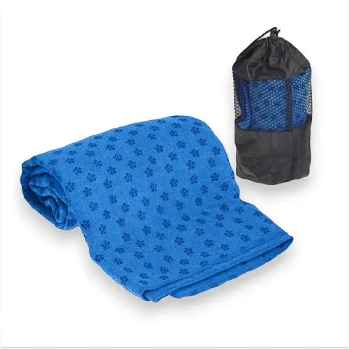 Полотенце для йоги EasyFit Yoga Mat Towel из микрофибры, синий - Фото№1 Полотенце для йоги EasyFit Yoga Mat Towel из микрофибры, синий - Фото№1