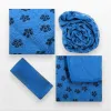 Полотенце для йоги EasyFit Yoga Mat Towel из микрофибры, синий - Фото№5