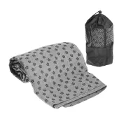 Рушник для йоги EasyFit Yoga Mat Towel із мікрофібри, сірий