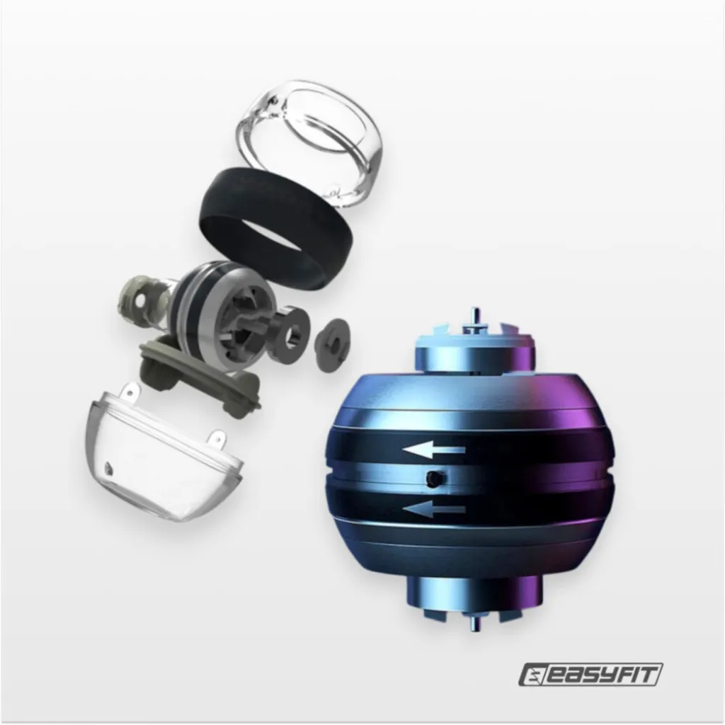 Гироскопический эспандер EasyFit Gyro Ball, синий Гироскопический эспандер EasyFit Gyro Ball, синий