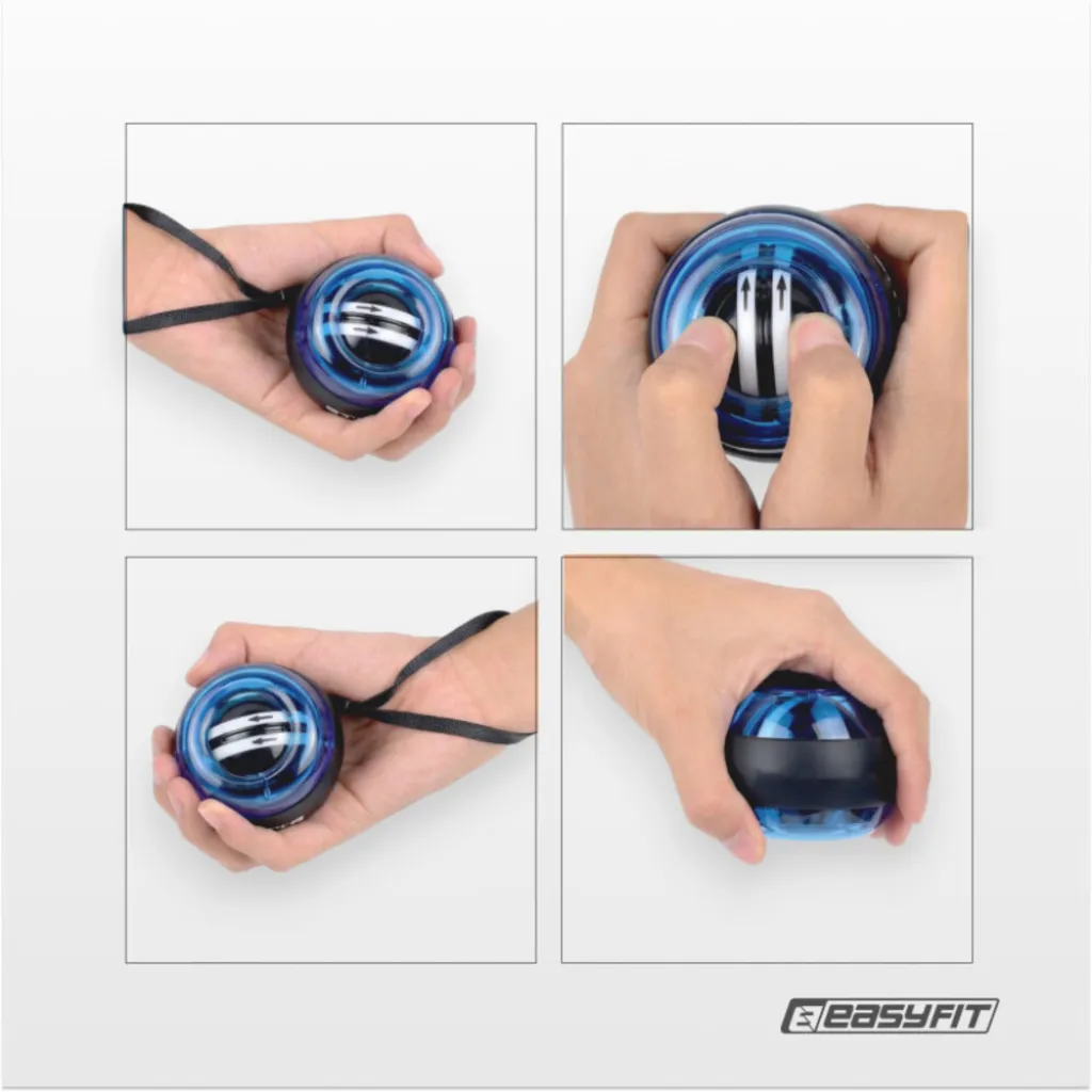 Гироскопический эспандер EasyFit Gyro Ball, синий Гироскопический эспандер EasyFit Gyro Ball, синий