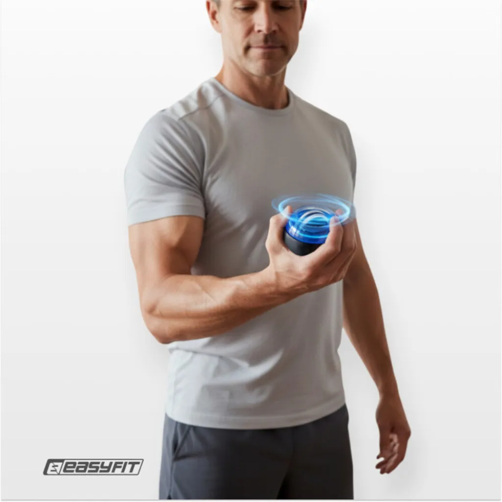 Гироскопический эспандер EasyFit Gyro Ball, синий Гироскопический эспандер EasyFit Gyro Ball, синий