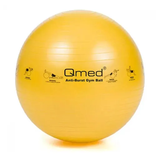 М'яч гімнастичний Qmed ABS Gym Ball 45 см, жовтий - Фото№1 М'яч гімнастичний Qmed ABS Gym Ball 45 см, жовтий - Фото№1