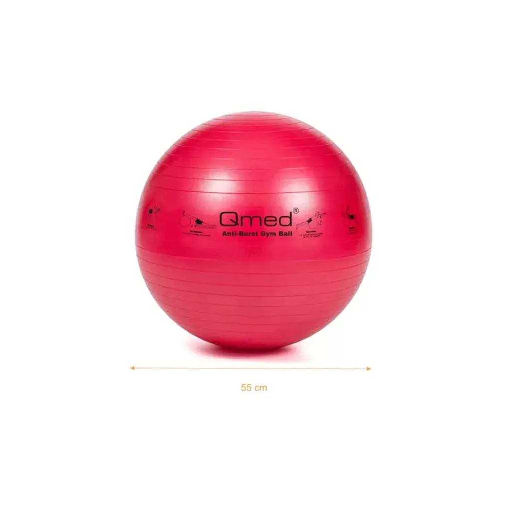 М'яч гімнастичний Qmed ABS Gym Ball 55 см, червоний М'яч гімнастичний Qmed ABS Gym Ball 55 см, червоний
