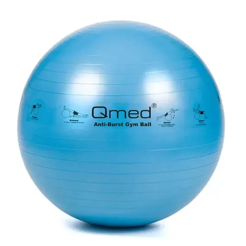 Мяч гимнастический Qmed ABS Gym Ball 75 см, синий - Фото№1 Мяч гимнастический Qmed ABS Gym Ball 75 см, синий - Фото№1