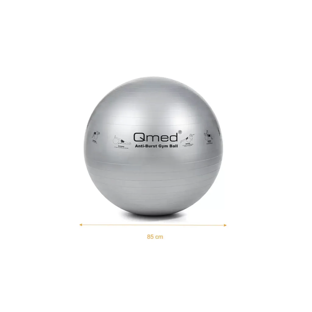 М'яч гімнастичний Qmed ABS Gym Ball 85 см, сірий М'яч гімнастичний Qmed ABS Gym Ball 85 см, сірий