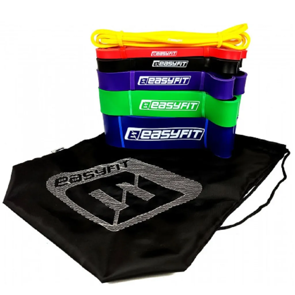 Резиновая петля EasyFit набор 1-110 кг (6 шт) Резиновая петля EasyFit набор 1-110 кг (6 шт)