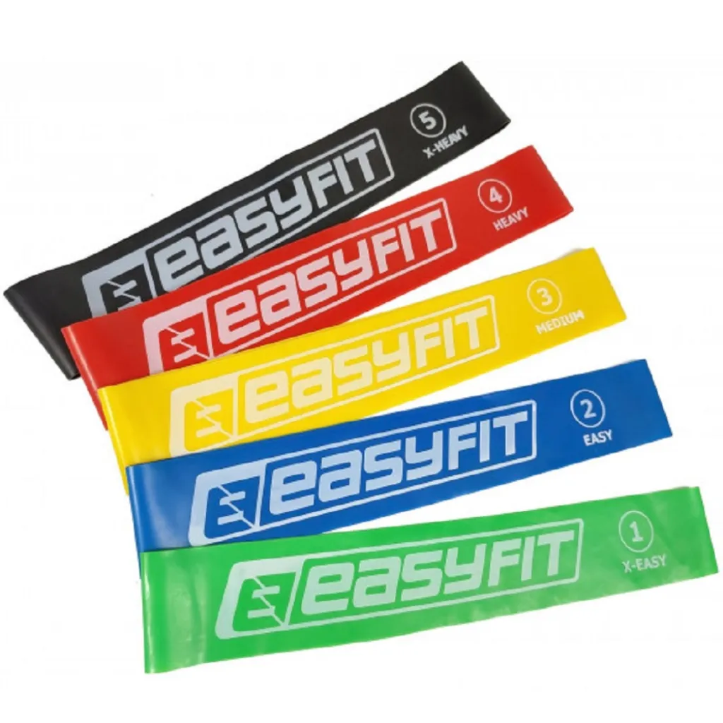 Резиновые кольца EasyFit EF-1813 (5 шт) для фитнеса Резиновые кольца EasyFit EF-1813 (5 шт) для фитнеса