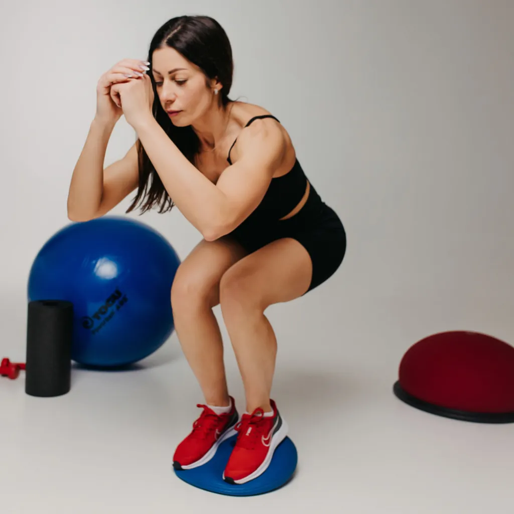 Балансировочная подушка Togu Dynair Ballkissen, 33 см, синий Балансировочная подушка Togu Dynair Ballkissen, 33 см, синий
