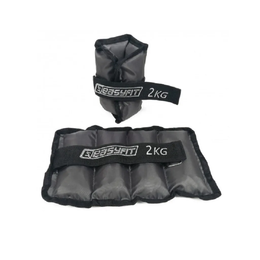 Утяжелители для ног и рук с металлом EasyFit Metal по 2 кг Утяжелители для ног и рук с металлом EasyFit Metal по 2 кг