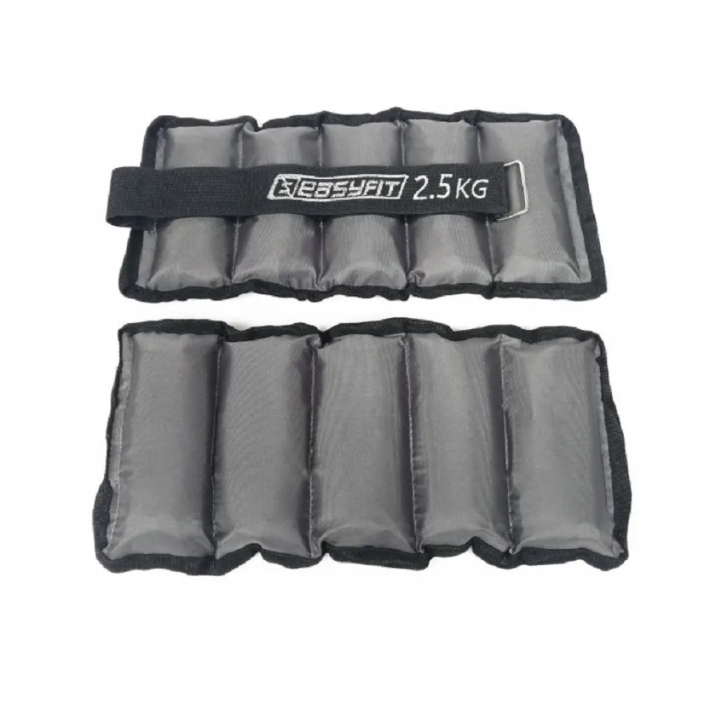 Обважнювачі для ніг і рук з металом EasyFit Metal по 2,5 кг Обважнювачі для ніг і рук з металом EasyFit Metal по 2,5 кг
