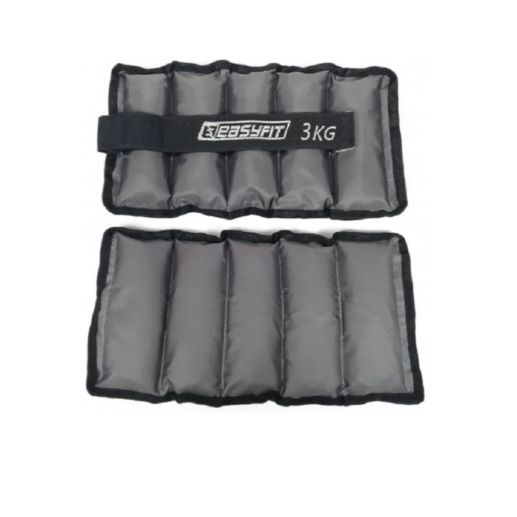 Обважнювачі для ніг і рук з металом EasyFit Metal по 3 кг Обважнювачі для ніг і рук з металом EasyFit Metal по 3 кг