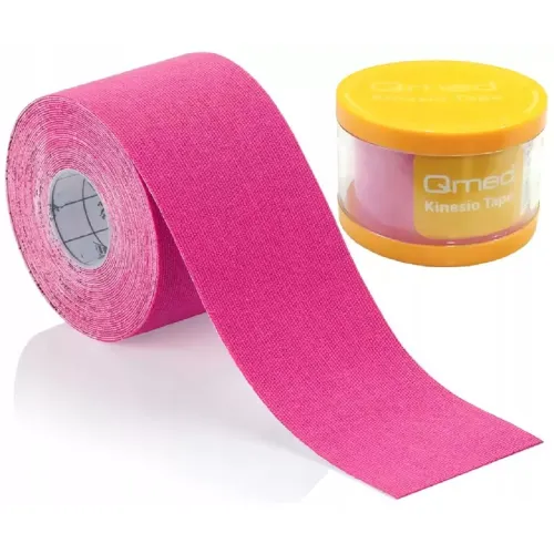 Кінезіотейп Qmed Kinesio Tape, рожевий - Фото№1