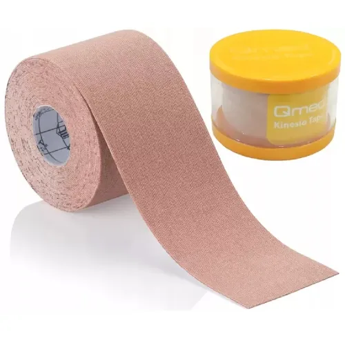 Кінезіотейп Qmed Kinesio Tape, бежевий - Фото№1 Кінезіотейп Qmed Kinesio Tape, бежевий - Фото№1