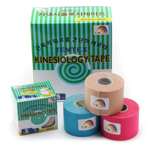 Кінезіотейп TemTex TA xxx 5 5см x 5м, різні кольори - Фото№1 Кінезіотейп TemTex TA xxx 5 5см x 5м, різні кольори - Фото№1