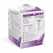Ланцет автоматичний Haemolance Plus MAX FLOW 200шт