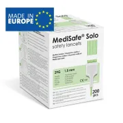 Ланцет автоматичний MediSafe Solo 29G, 200 шт