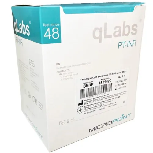Тест-смужки для визначення ПЧ-МНВ qLabs 48 шт - Фото№1 Тест-смужки для визначення ПЧ-МНВ qLabs 48 шт - Фото№1