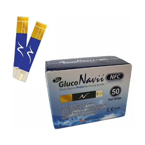 Тест-полоски для определения сахара в крови STANDARD GlucoNavii NFC 50 шт - Фото№1 Тест-полоски для определения сахара в крови STANDARD GlucoNavii NFC 50 шт - Фото№1