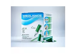 Ланцет Medlance plus EXTRA голка 21G, глибина проникнення 2,4 мм, 200 шт