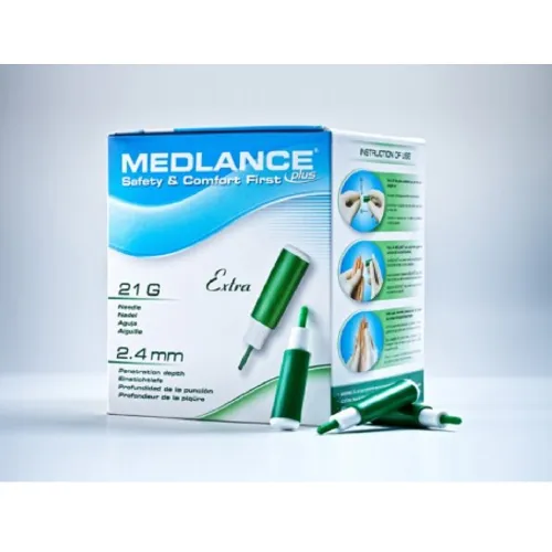 Ланцет Medlance plus EXTRA голка 21G, глибина проникнення 2,4 мм, 200 шт - Фото№1 Ланцет Medlance plus EXTRA голка 21G, глибина проникнення 2,4 мм, 200 шт - Фото№1