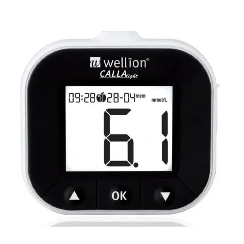 Набір для тестування рівня глюкози в крові Wellion CALLA Light, білий - Фото№1