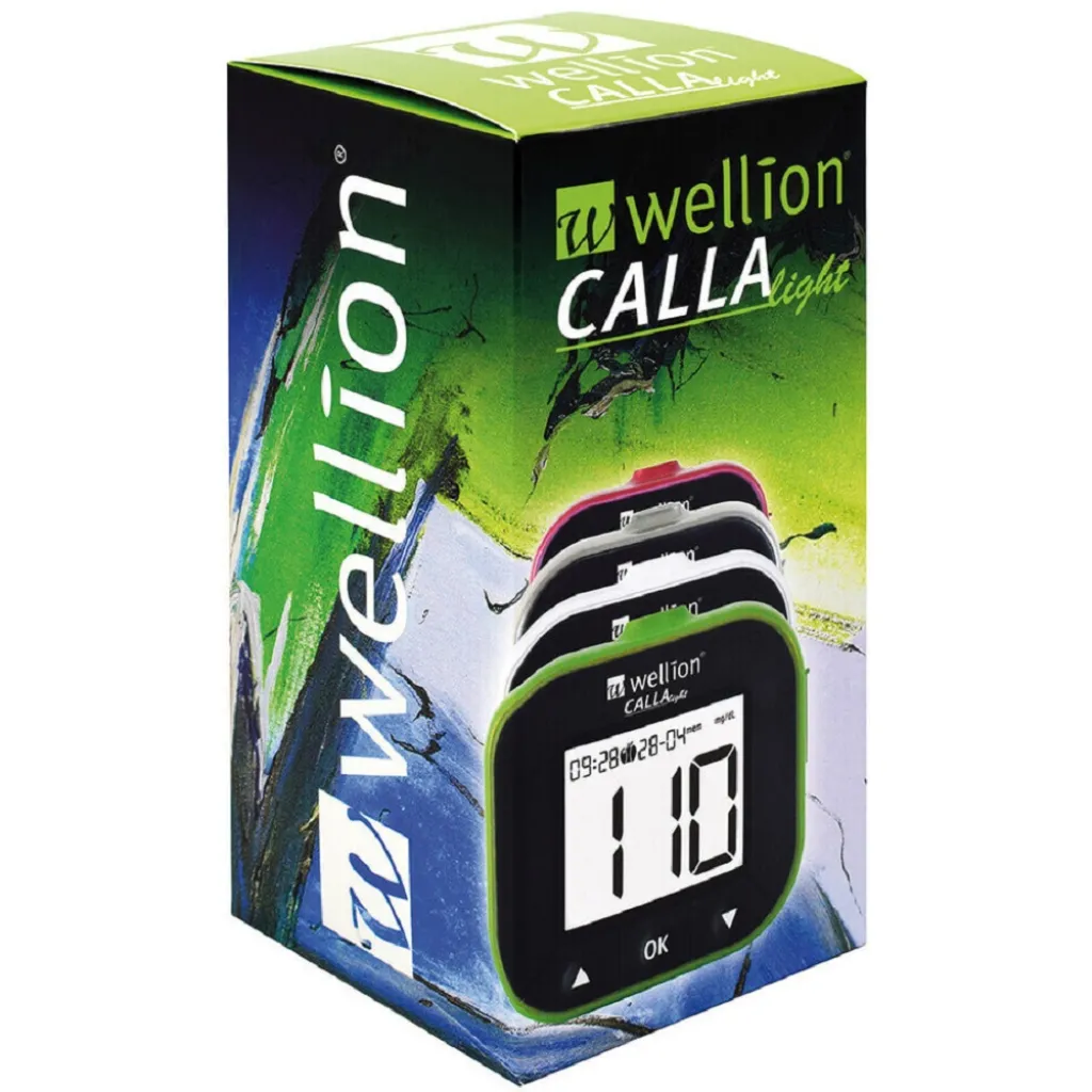 Набір для тестування рівня глюкози в крові Wellion CALLA Light, білий