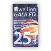 Тест-смужки для визначення рівня цукру в крові Wellion Galileo GLU, 25 шт