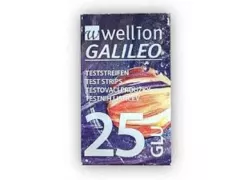 Тест-полоски для определения уровня сахара в крови Wellion Galileo GLU, 25 шт