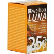 Тест-смужки для тестування рівня глюкози в крові Wellion Luna, 25 шт