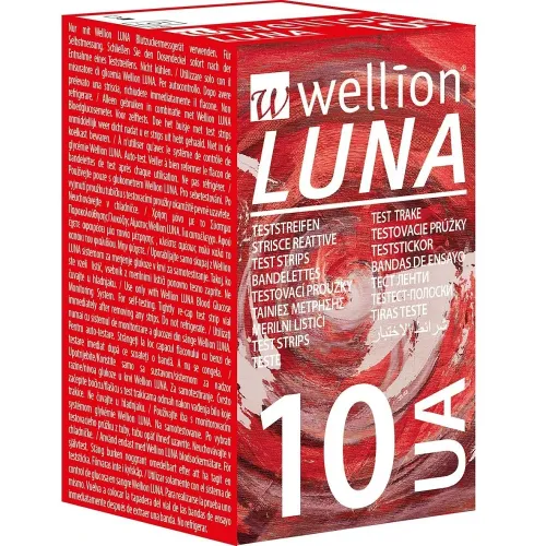 Тест-смужки для тестування рівня сечової кислоти в крові Wellion Luna, 10 шт - Фото№1 Тест-смужки для тестування рівня сечової кислоти в крові Wellion Luna, 10 шт - Фото№1
