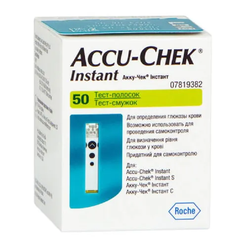 Тест-смужки Акку-Чек (Accu-Chek) Instant, 50 шт - Фото№1 Тест-смужки Акку-Чек (Accu-Chek) Instant, 50 шт - Фото№1