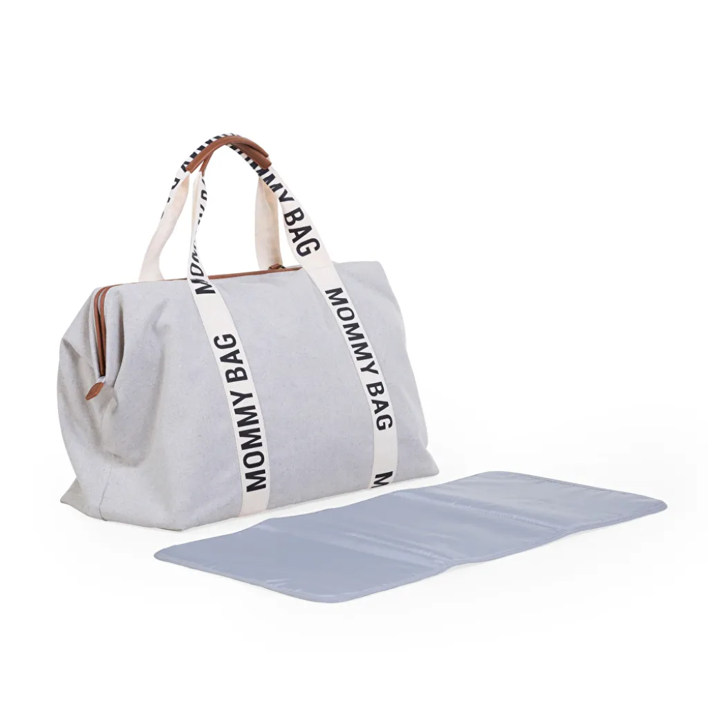 Сумка Childhome Mommy bag Signature, белый Сумка Childhome Mommy bag Signature, белый