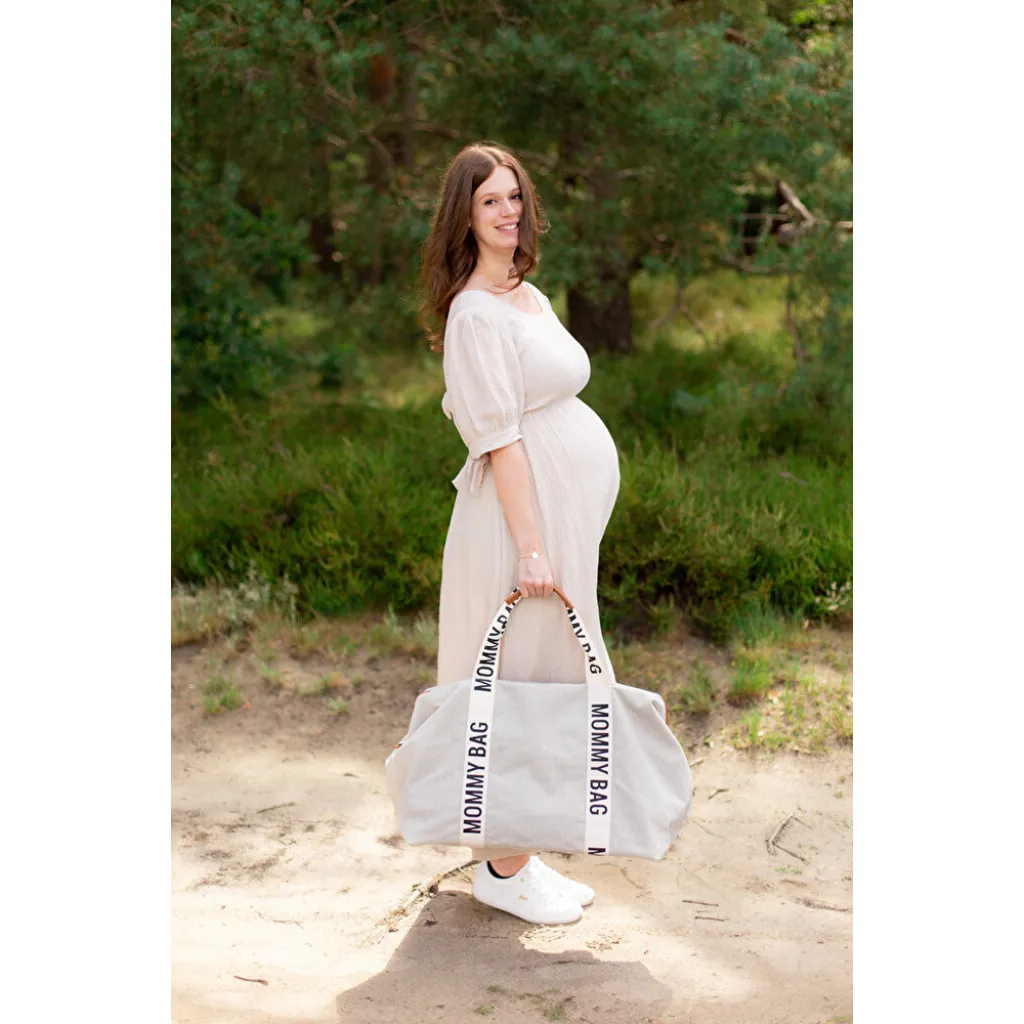 Сумка Childhome Mommy bag Signature, белый Сумка Childhome Mommy bag Signature, белый