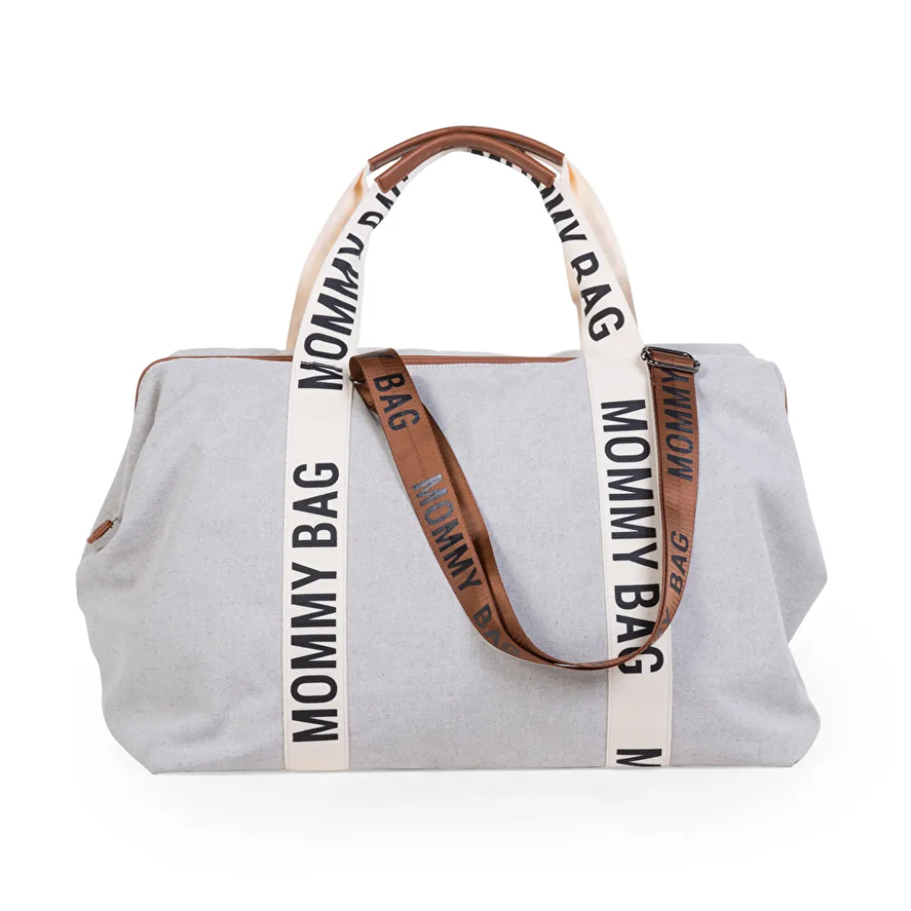 Сумка Childhome Mommy bag Signature, белый Сумка Childhome Mommy bag Signature, белый