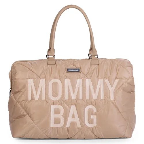 Сумка Childhome Mommy bag puffered, бежевий - Фото№1 Сумка Childhome Mommy bag puffered, бежевий - Фото№1