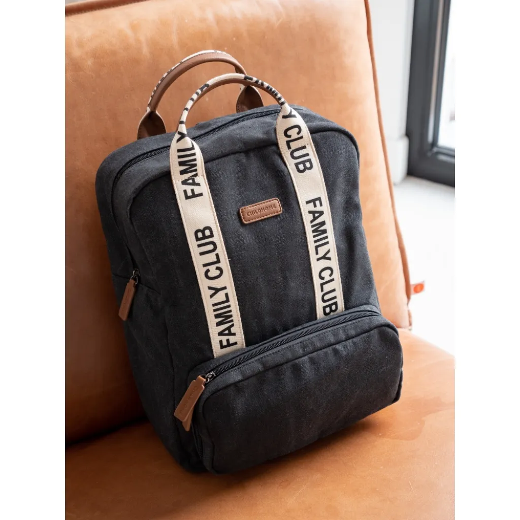 Рюкзак Childhome Family club canvas black, чорний Рюкзак Childhome Family club canvas black, чорний