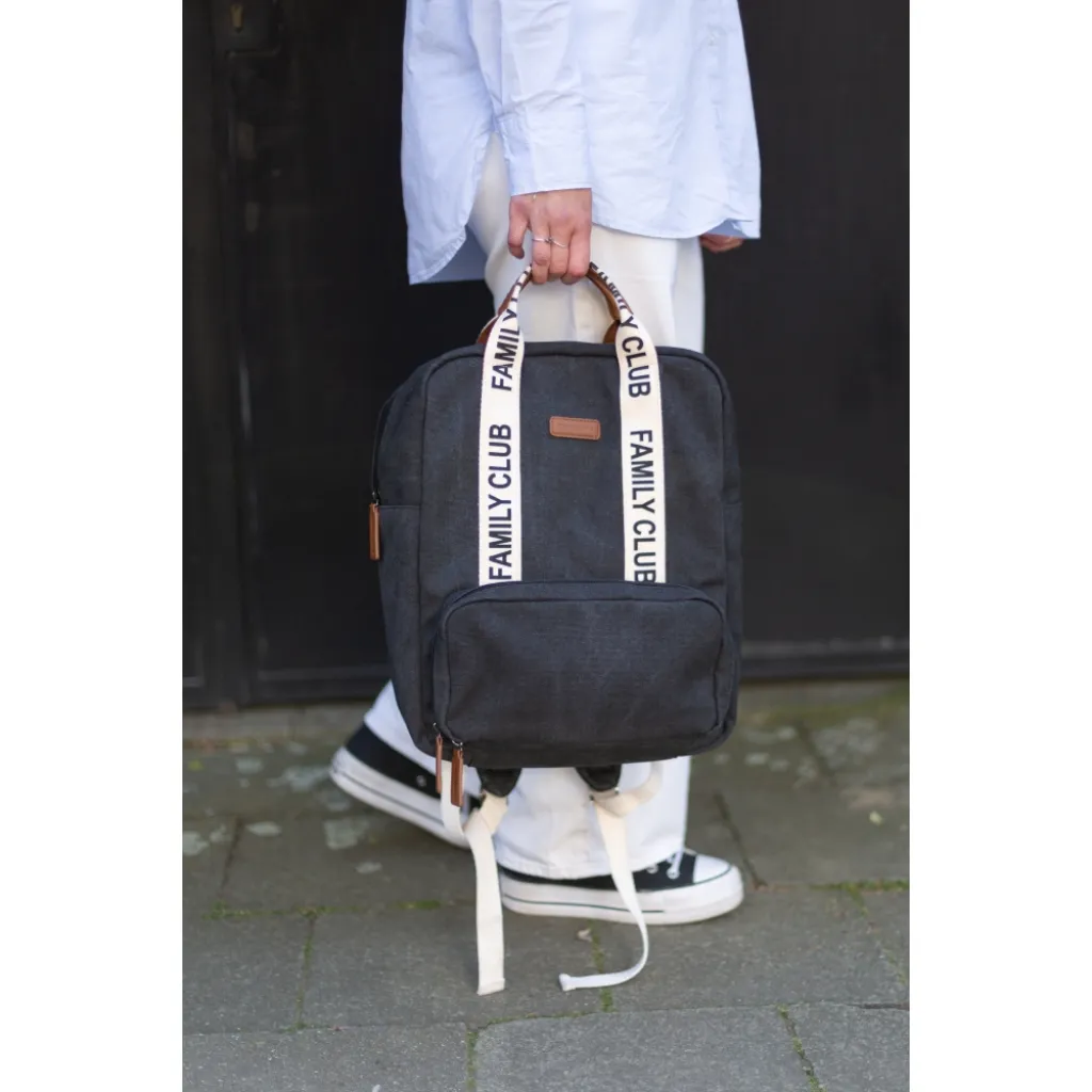 Рюкзак Childhome Family club canvas black, чорний Рюкзак Childhome Family club canvas black, чорний