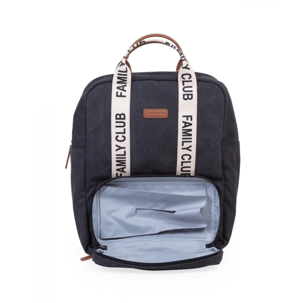 Рюкзак Childhome Family club canvas black, чорний Рюкзак Childhome Family club canvas black, чорний