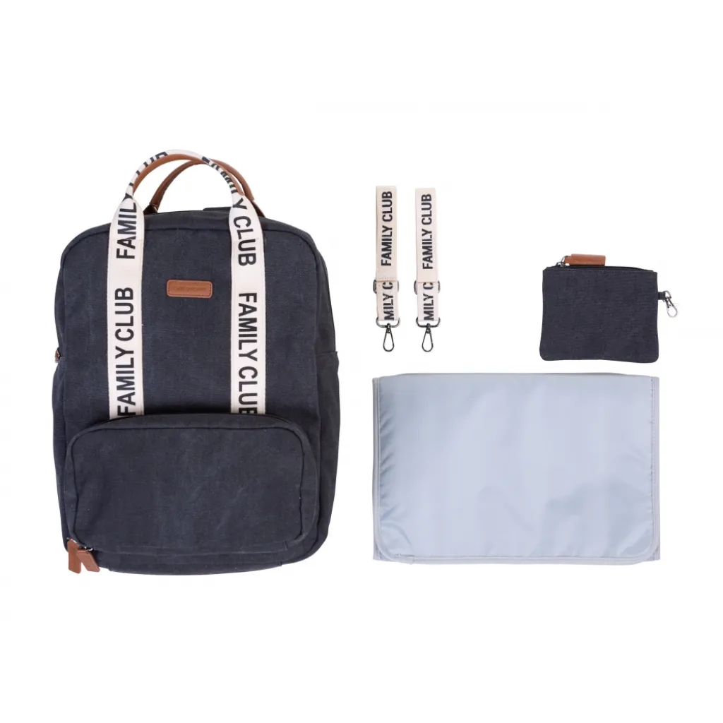 Рюкзак Childhome Family club canvas black, чорний Рюкзак Childhome Family club canvas black, чорний