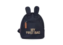 Рюкзак детский Childhome My first bag black/gold, черный Рюкзак детский Childhome My first bag black/gold, черный