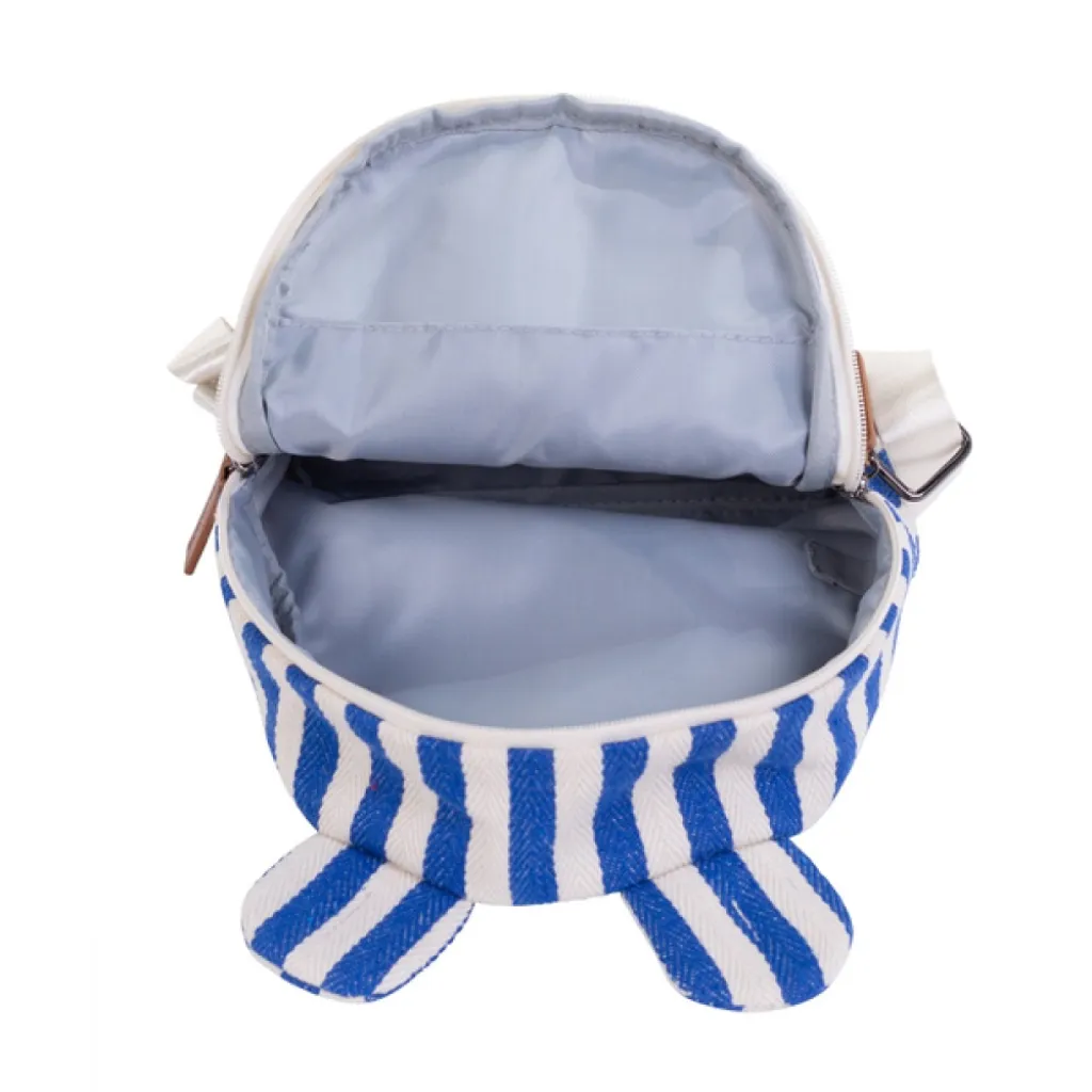 Рюкзак дитячий Childhome My first bag stripes electric blue, синій