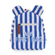 Рюкзак дитячий Childhome My first bag stripes electric blue, синій Рюкзак дитячий Childhome My first bag stripes electric blue, синій