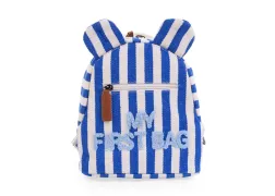 Рюкзак детский Childhome My first bag stripes electric blue, синий Рюкзак детский Childhome My first bag stripes electric blue, синий
