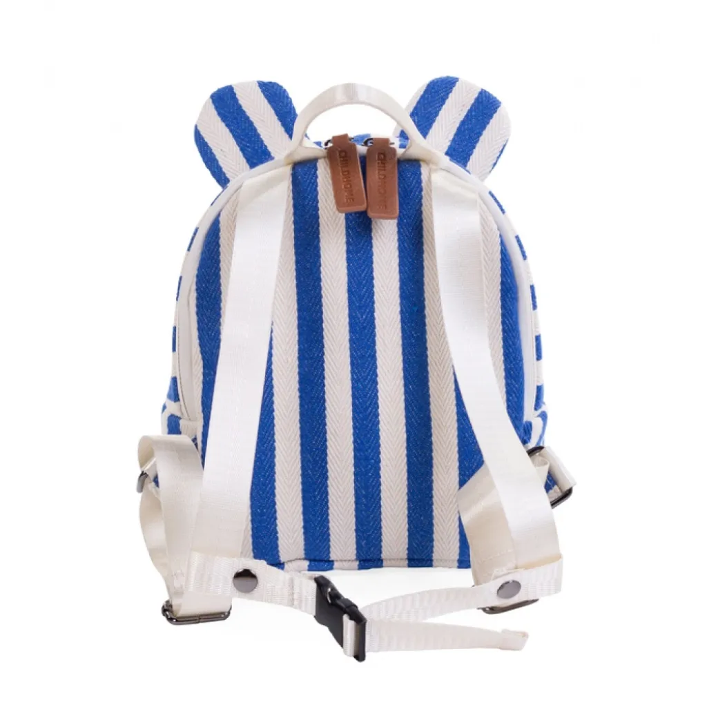 Рюкзак дитячий Childhome My first bag stripes electric blue, синій