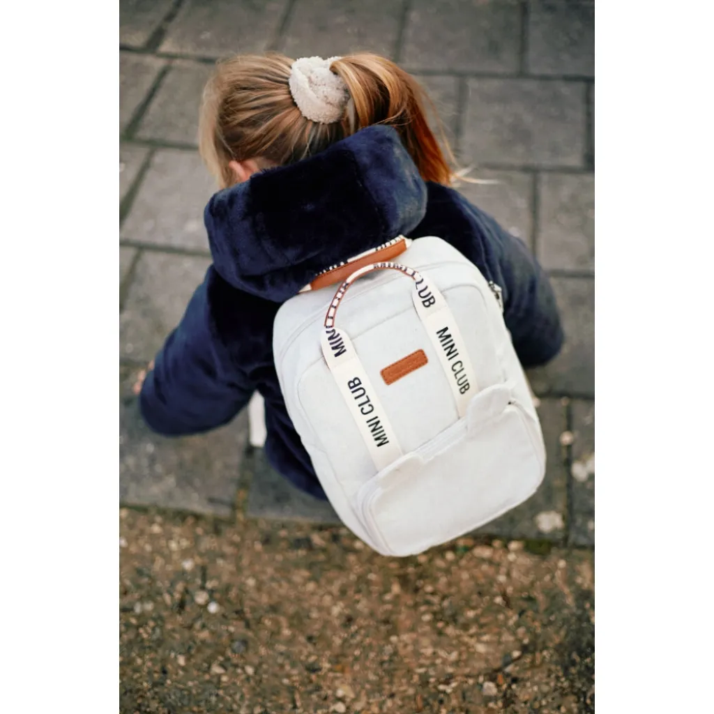 Рюкзак детский Childhome Mini Club canvas off white, белый