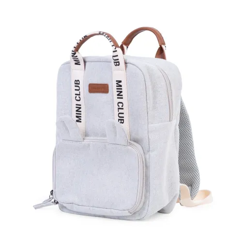 Рюкзак детский Childhome Mini Club canvas off white, белый - Фото№1