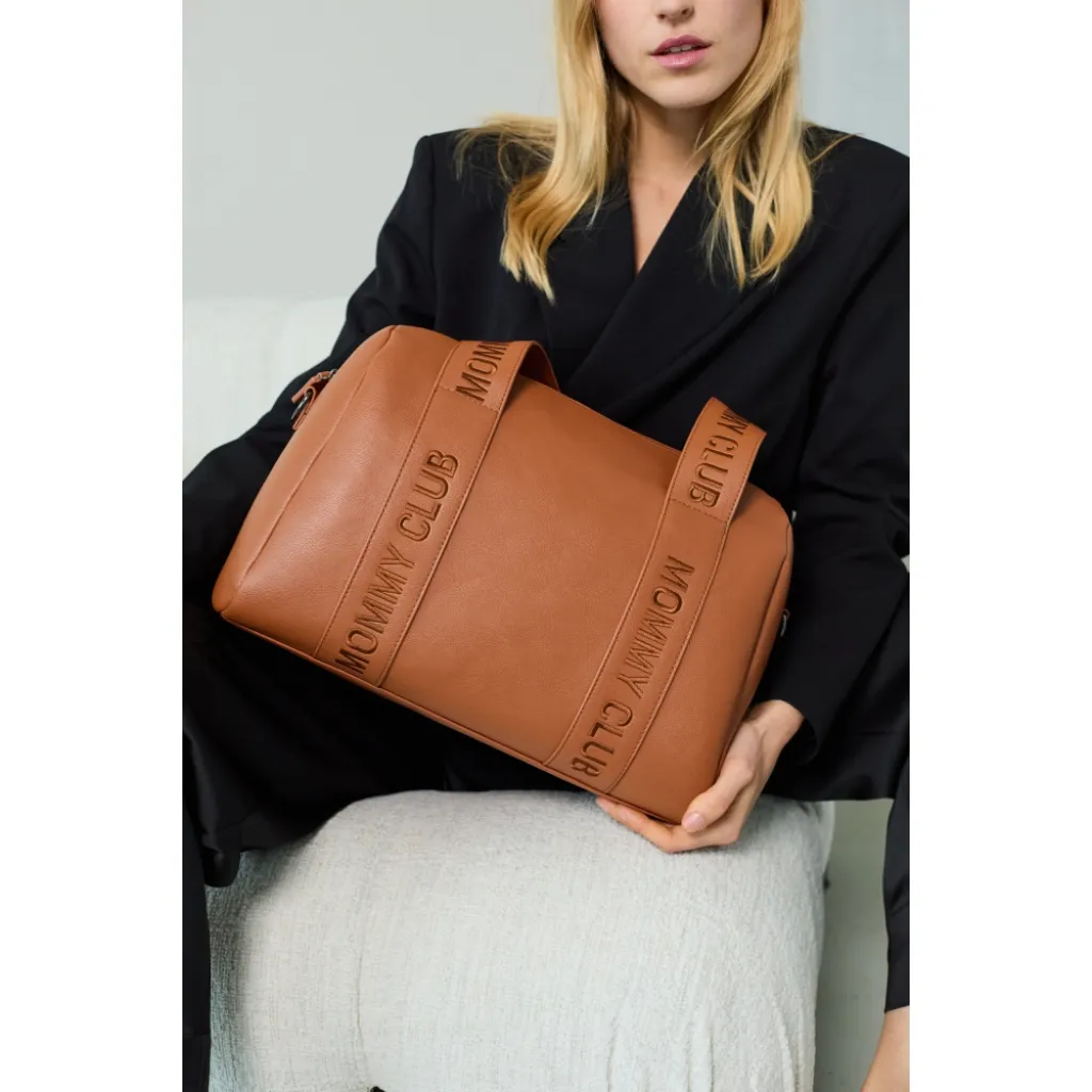 Сумка Childhome Mommy club Signature vegan leather, коричневый Сумка Childhome Mommy club Signature vegan leather, коричневый
