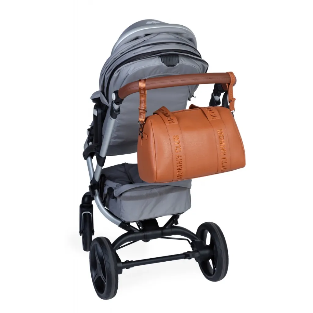 Сумка Childhome Mommy club Signature vegan leather, коричневый Сумка Childhome Mommy club Signature vegan leather, коричневый