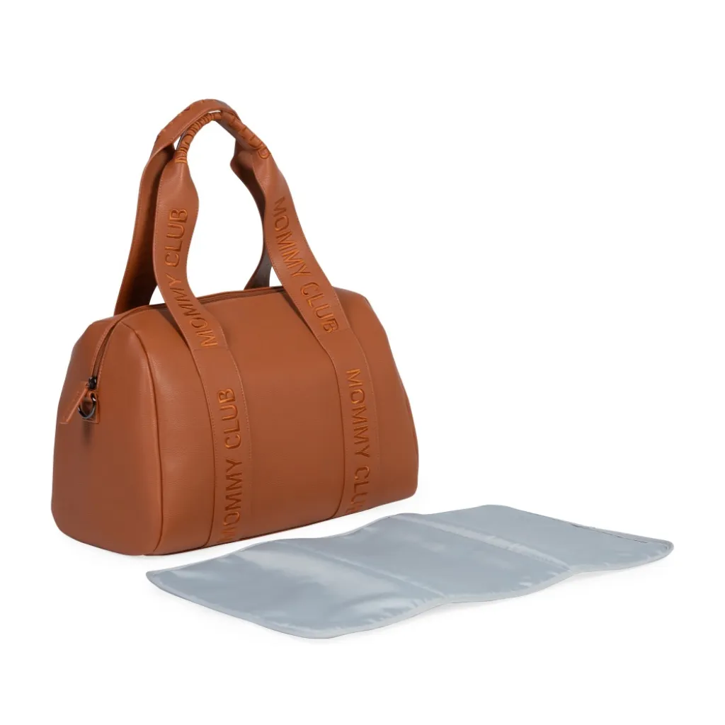 Сумка Childhome Mommy club Signature vegan leather, коричневый Сумка Childhome Mommy club Signature vegan leather, коричневый
